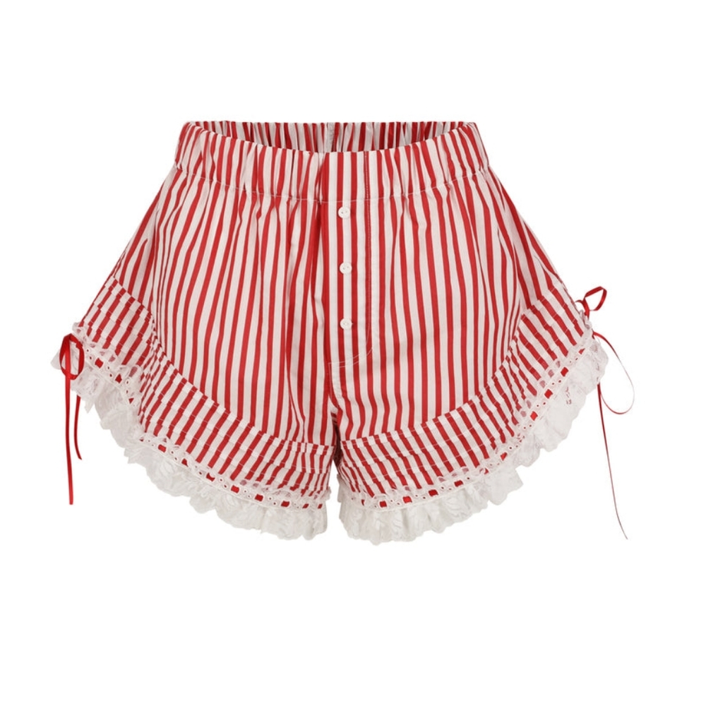 SOLD - Selkie Candy Stripe Boxer Shorts